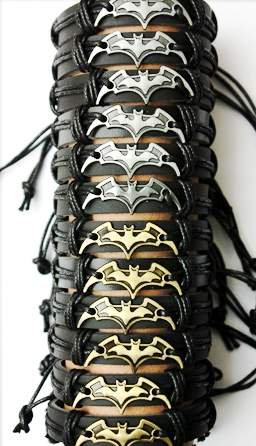 Wholesale Bat Faux Leather Bracelet