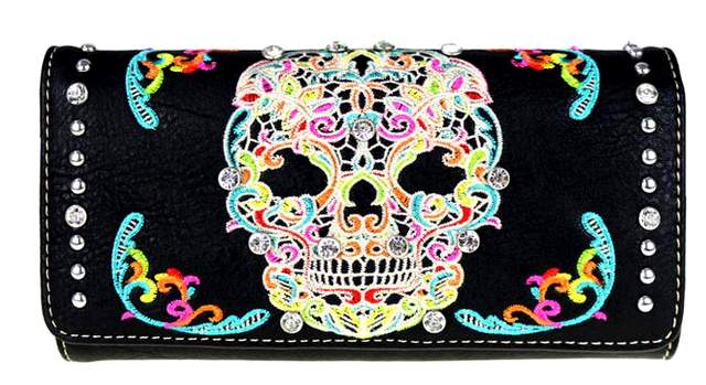 Montana West Sugar SKULL Collection Wallet