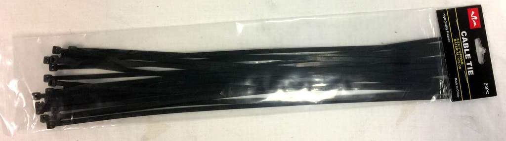 Wholesale 16'' 20pc Black Cable TIE