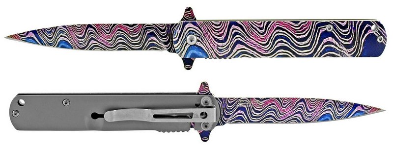 4.5'' Stainless STEEL Stiletto Pocket Knife