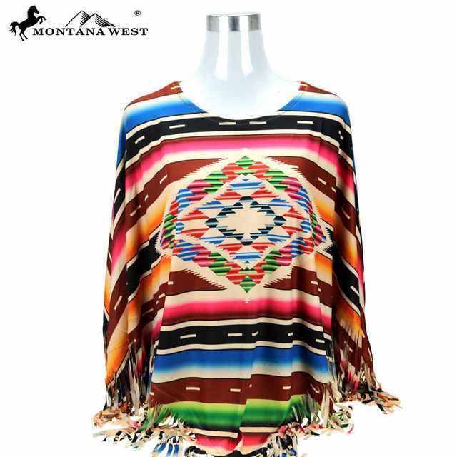 Montana West Serape Collection PONCHO