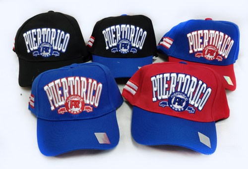 Wholesale Adjustable Baseball HAT Puerto Rico PR