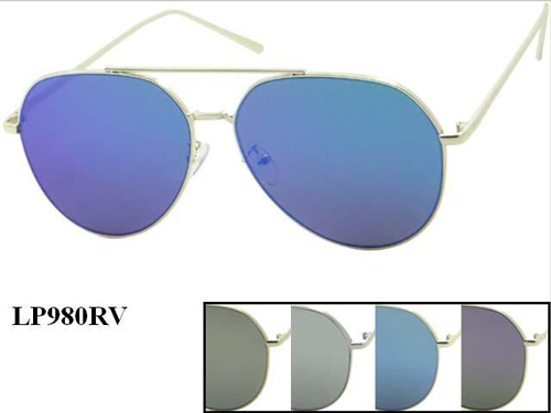 Wholesale Metal Frame Aviator Style SUNGLASSES Flat Lens