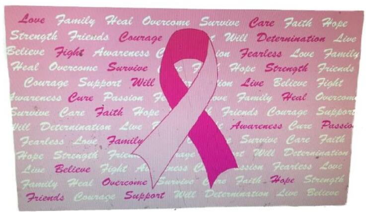 Wholesale 3ftx5ft Pink breast cancer Awareness Ribbon FLAG