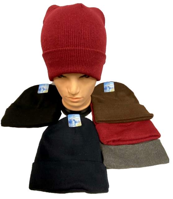 Wholesale Assorted Solid Color Winter Beanie HAT.