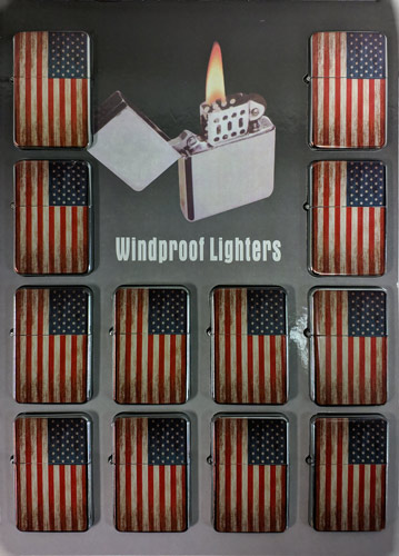 Wholesale Windproof Lighter VINTAGE American Flag