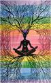 Wholesale Tie Dye Rooted Chakra Meditation TAPESTRY