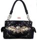 Wholesale Skull with Wing Satchel Purse with gun pocket