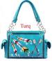 Wholesale Turquoise Feather with Arrows SATCHEL purse