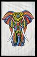Tie-Dye Elephant Art TAPESTRY
