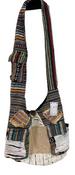 Wholesale patchwork RAZOR cut hobo bag with two front pocket