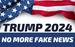 Wholesale Trump 2024 NO MORE Fake News Bumper STICKERS