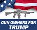 Wholesale Trump 2024 Gun Owners for Trump Bumper STICKERS