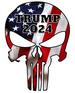 Wholesale USA Punisher Skull Trump 2024 Bumper STICKERS