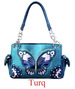 Wholesale butterfly Design HANDBAG Turquoise