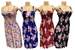 Wholesale Simple Strap FLOWER Printed Dresses Assorted