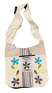 Wholesale FLOWER Embroiled zipper Pocket Handmade Hobo Bag