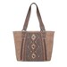 Montana West Aztec Tooled Collection Concealed Carry Tote COFFEE
