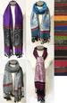 Wholesale Sectional Silver Lined PASHMINA Scarves Assorted Colors