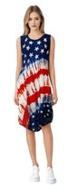 Wholesale Plus Rayon Tie Dye American UMBRELLA Dress