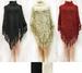 Wholesale Cable Knitted Turtle Neck PONCHOs Assorted