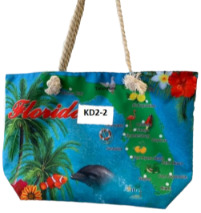 Florida Sunshine State - Beach TOTE BAG With Rope Handles