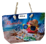 Florida Summer Time - Beach TOTE BAG With Tope Handles