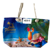 Florida Beach Scene - Beach TOTE BAG With Rope Handles
