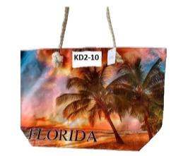 Florida Palm Trees - Beach TOTE BAG With Rope Handles