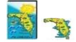 Florida Map 3D Magnet