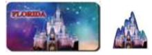 Florida DISNEY Magic Kingdom Castle With Sky 3D Magnet