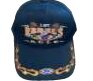Embroidered blue hat (3D)