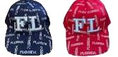 Florida embroidered CAP / Navy-Red (3D)
