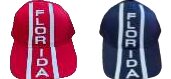 Florida embroidered / Red - Navy blue (3D)