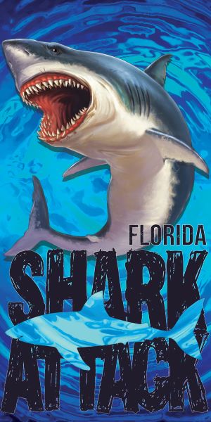 Florida Shark Attack - (30x60)