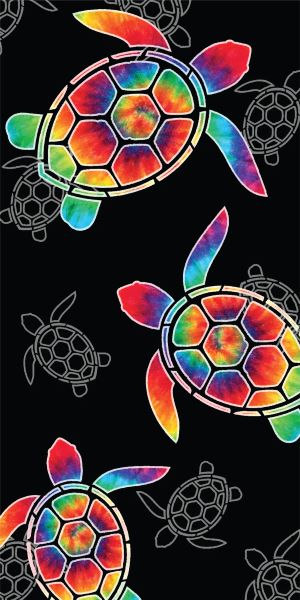Turtle TIE Dye - (30x60)