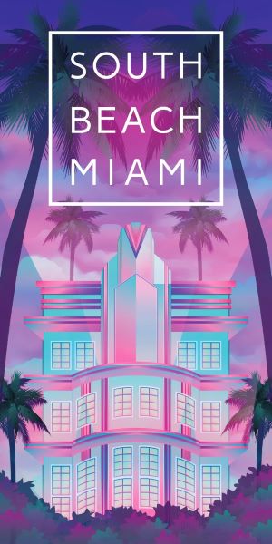 South Beach Vibe - (30x60)