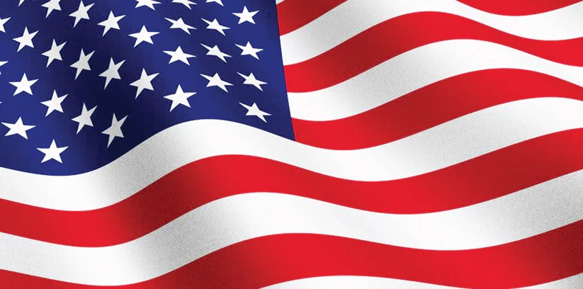 Wavy USA FLAG - (30x60)