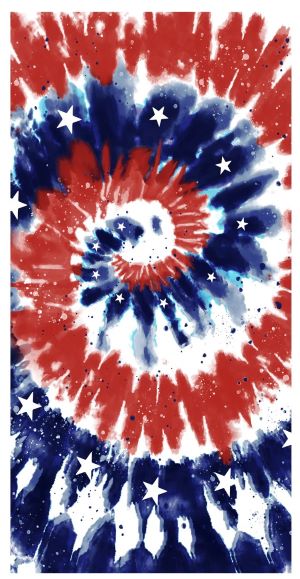 American FLAG Tie Dye - (30x60)