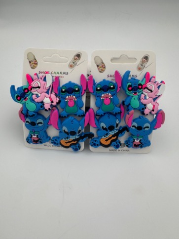 Croc CHARMs - Lilo & Stitch - 4 Per Card - 12 Cards - 48 CHARMs