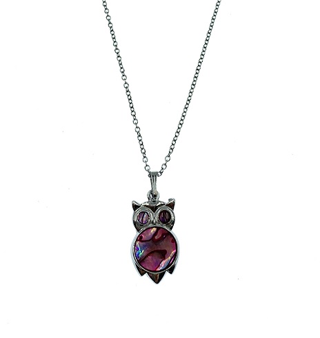 Paua Shell Necklace - OWL