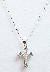 Crystal Cross Pendant NECKLACE