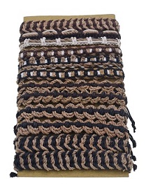 Abaca With Wax Cord Bracelet