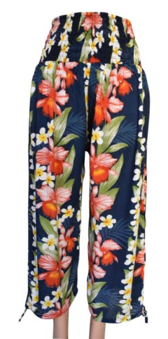 Women Long Pants HAWAIIAN Flowers