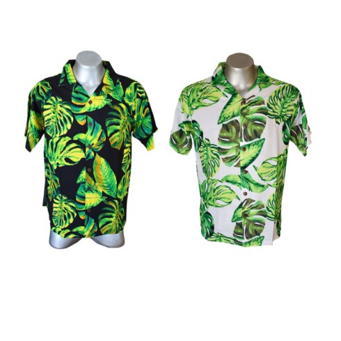 Tropical Palm Leaves  Aloha  Men's SHIRT