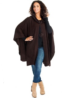 Brown Winter Hoodie PONCHO