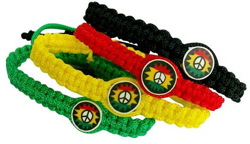 Rasta Peace Sign BRACELET