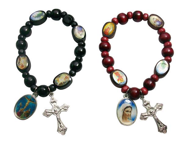 Wood ROSARY Bracelet