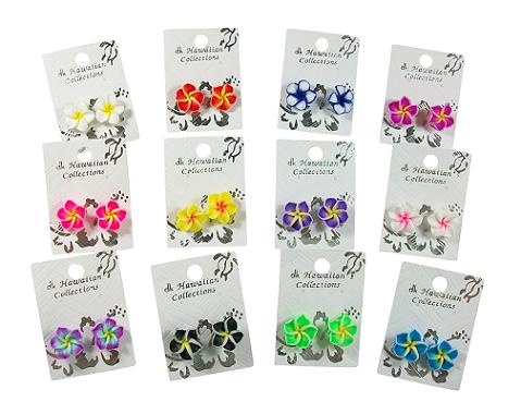 Fimo Flower EARRINGS Studs