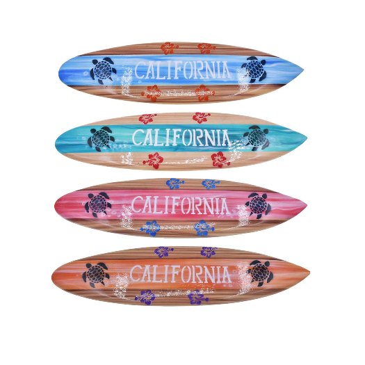 ''California'' Malibu Surf With Turtle Wall Deco